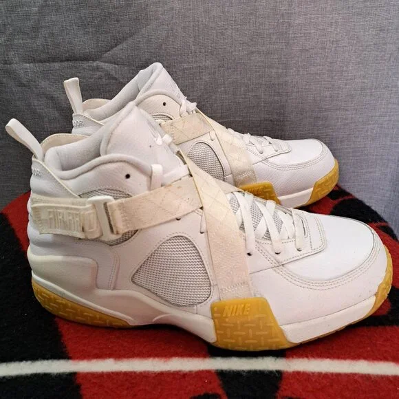 %Size 13 Nike Air Raid White Gum White Basketball Shoes DJ5974-100 Men / A 22